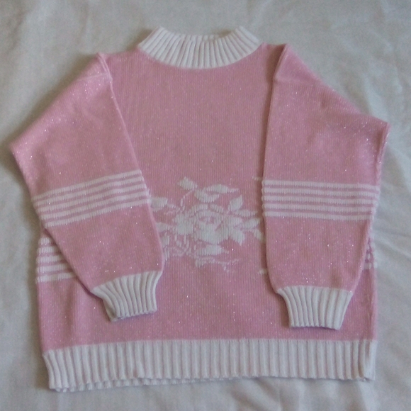Pink & white floral Sweater - Picture 2 of 8